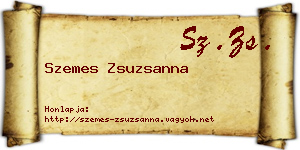 Szemes Zsuzsanna névjegykártya