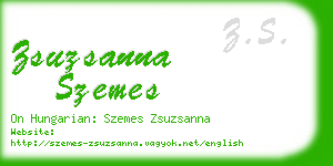 zsuzsanna szemes business card